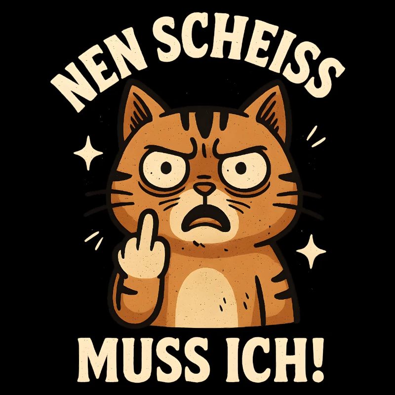 Middle Finger Cat Kitty