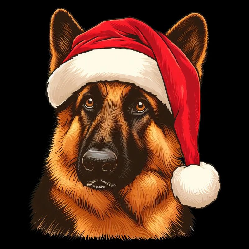 Deutscher Schäferhund Heiligabend