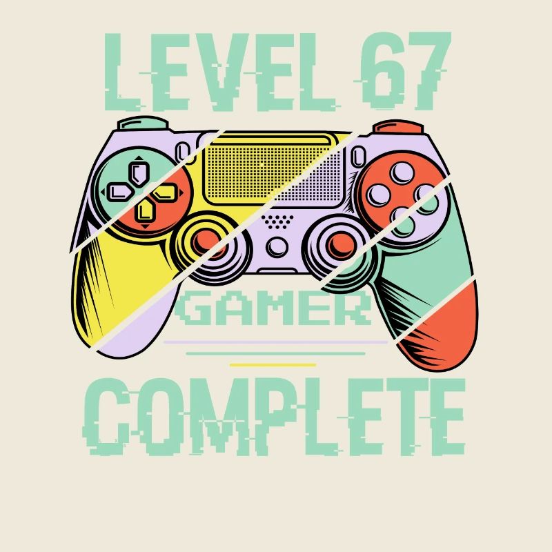Niveau 67 complète 67 Ans Gamer Level 67 Complete