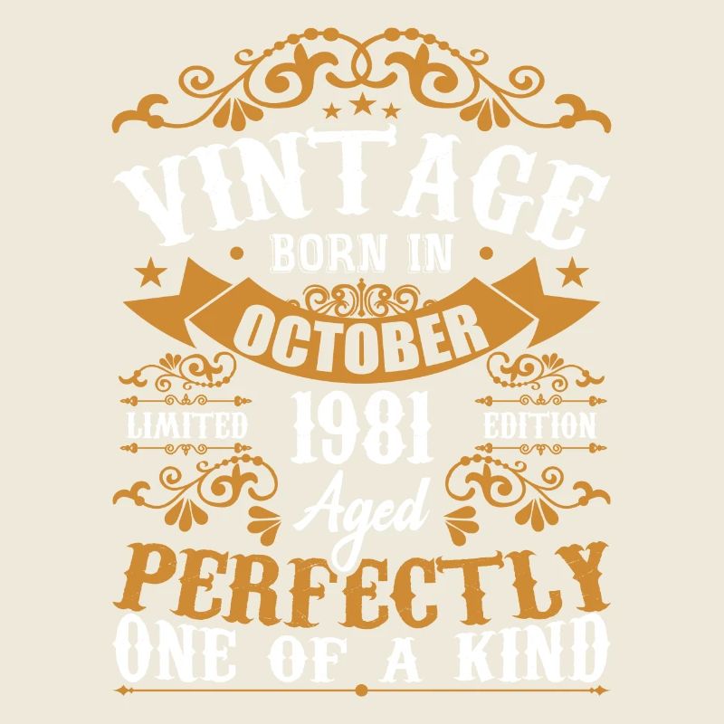1981 Retro 1981 Octobre Anniversaire Octobre 1981