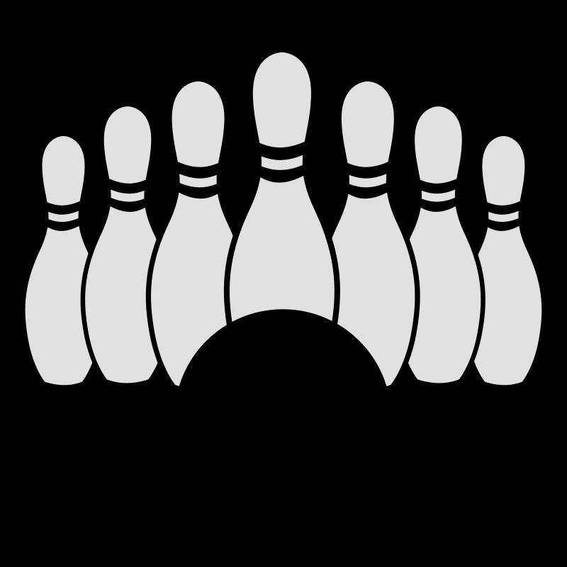 bowling ball and pins