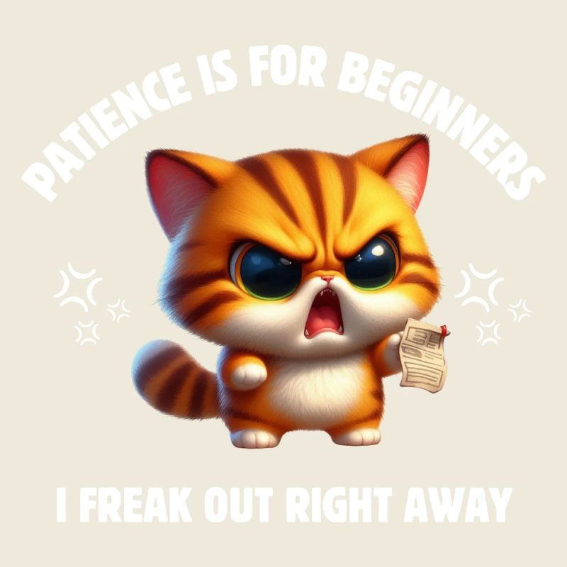 Patience is for beginners I freak out right away