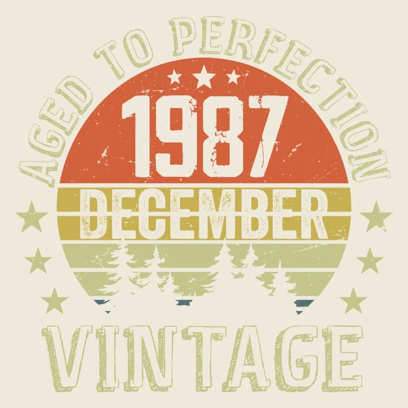 Cadeau Anniversaire Rétro - Nées En Décembre 1987