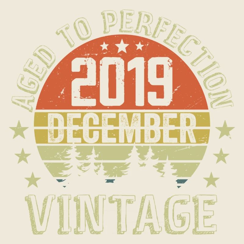 Retro Birthday Gift - Born In December 2019