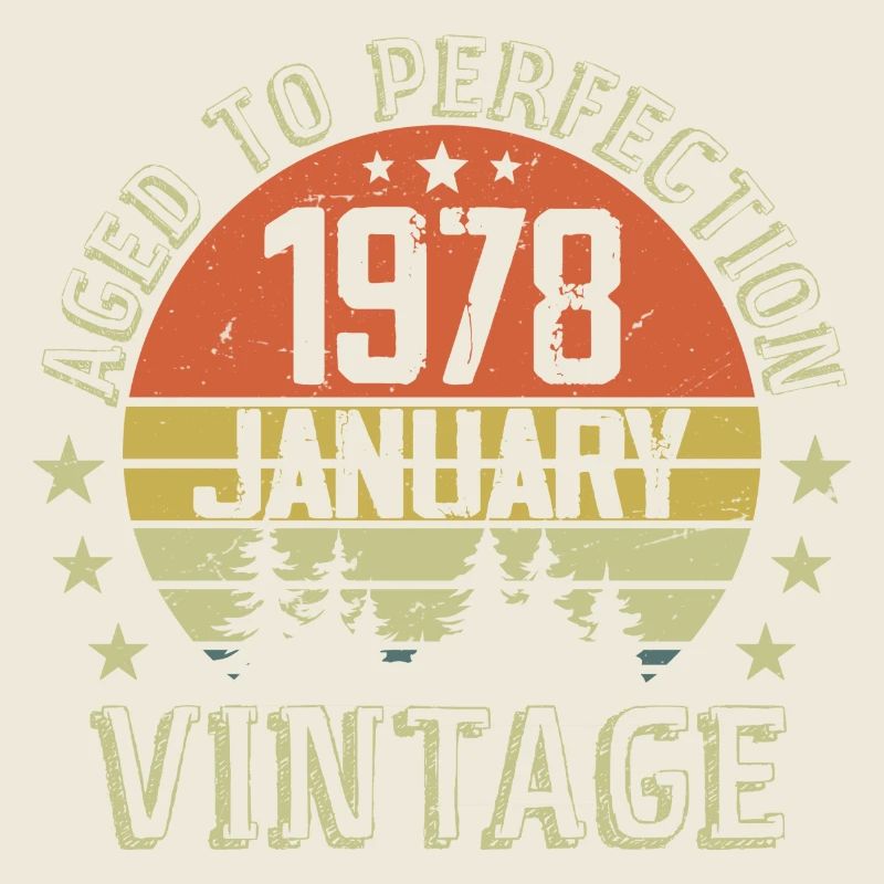 Geboren im Januar, Geburtstagsgeschenk Januar 1978