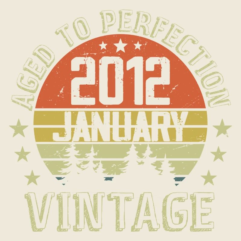 Born In January Geburtstagsgeschenk Januar 2012