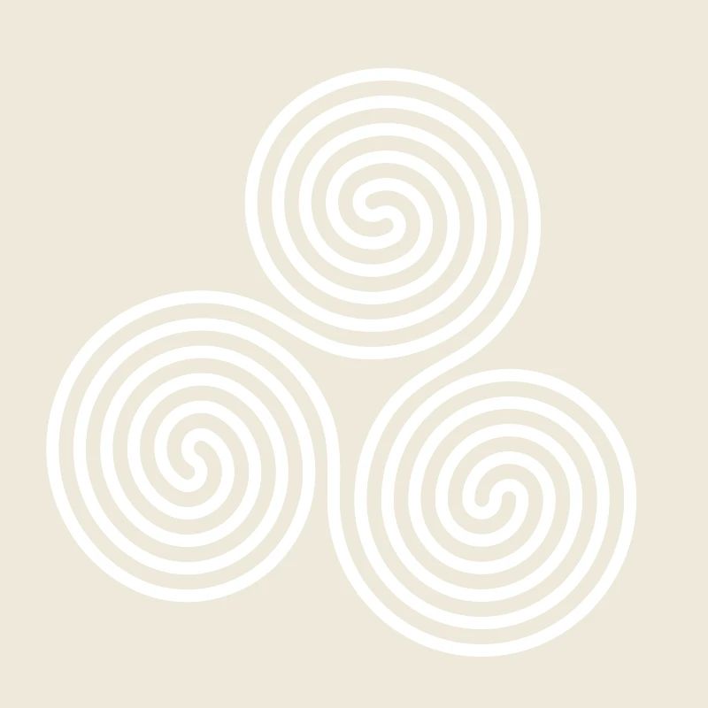 Weiße Triskelion