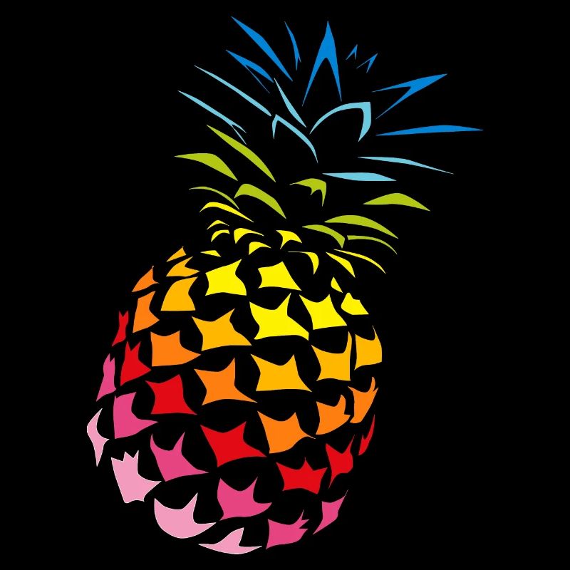 Ananas Regenbogen Farben