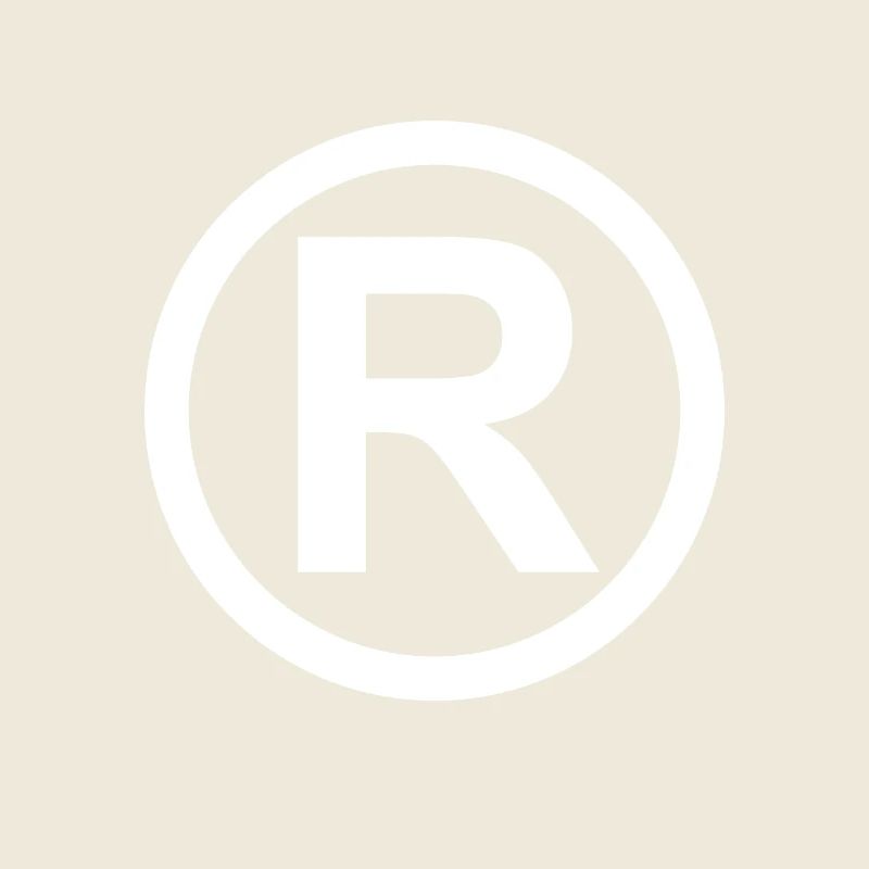 Registered Trademark Symbol Weiß