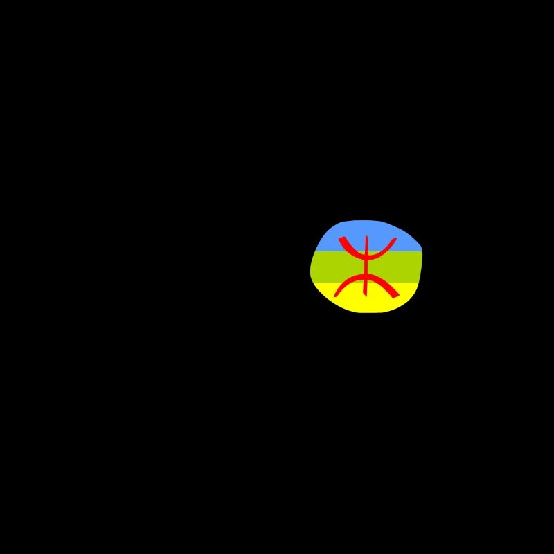Crâne de drapeau amazigh