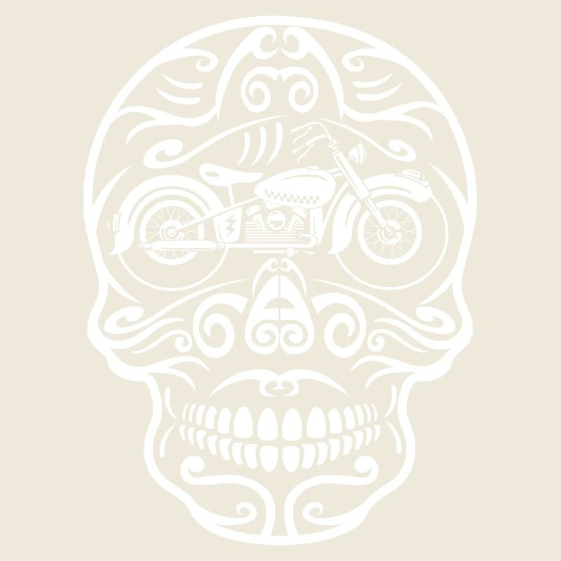 Skull Retro Motorcycle