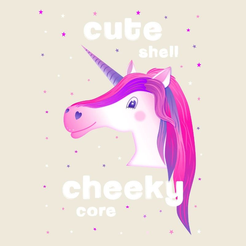 licorne rose mignonne effrontée