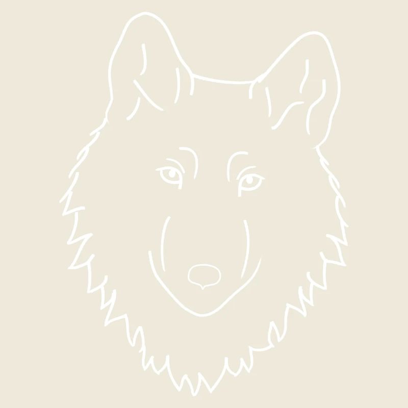 Loup - blanc
