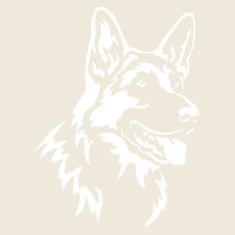 German Shepherd Head "Black Edition"
