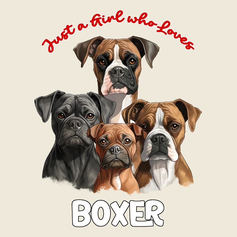 Nur ein Mädchen das Boxer liebt