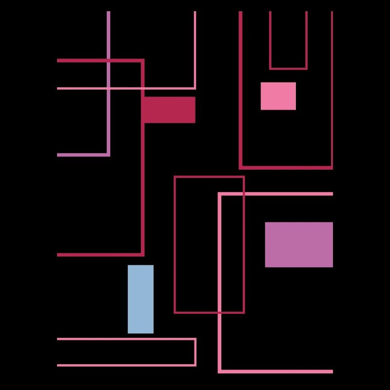 Minimalist graphics in trendy colors