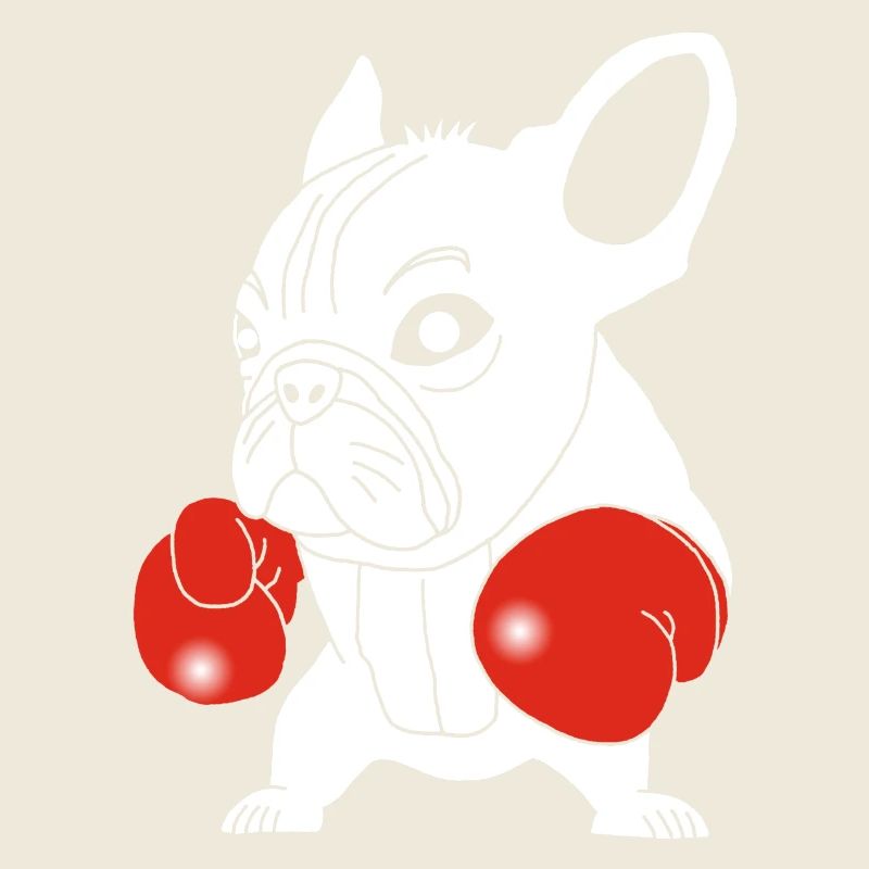 White dog boxer