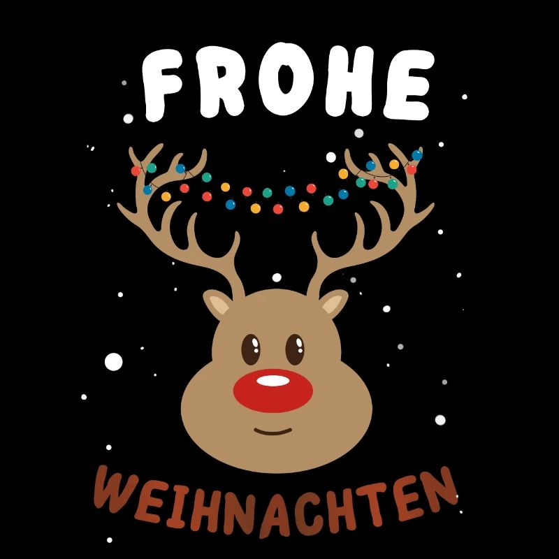 Festlicher Rudolf Rentier Weihnachtspullover