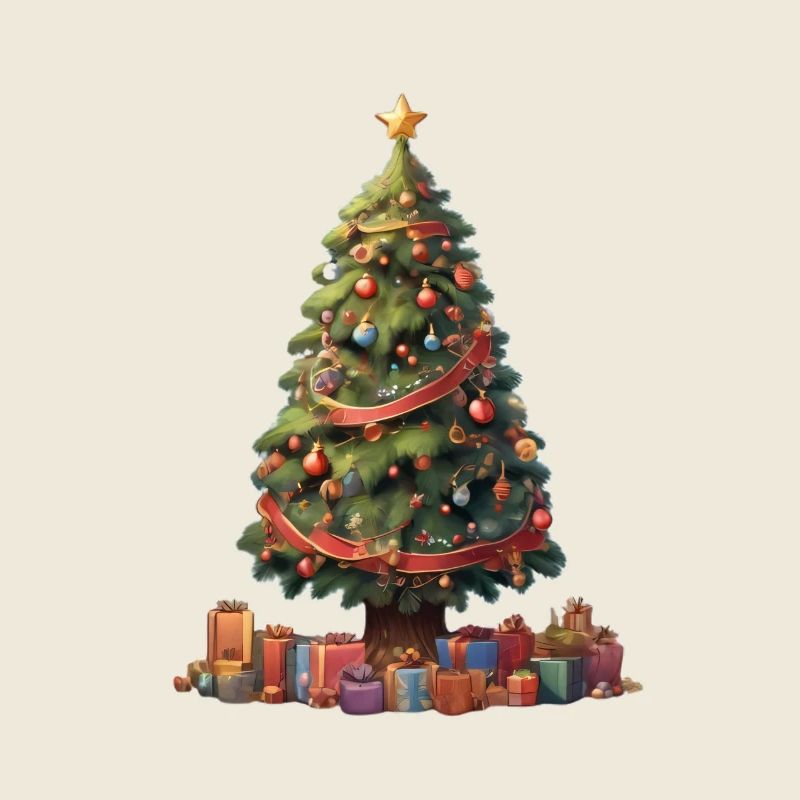 Christmas tree with gifts