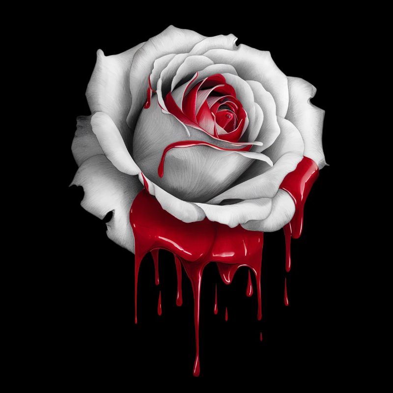 Tropfende Rose