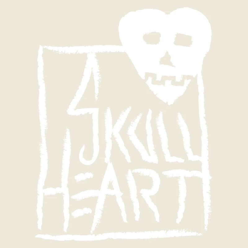 SkullHeart Logo Square White