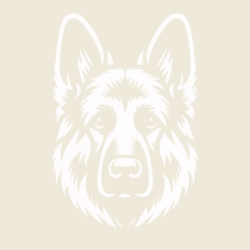 Cool Shepherd Silhouette Design
