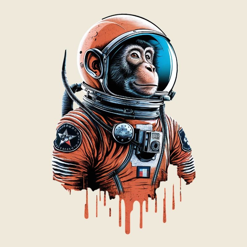 Le singe de l’espace explore l’univers