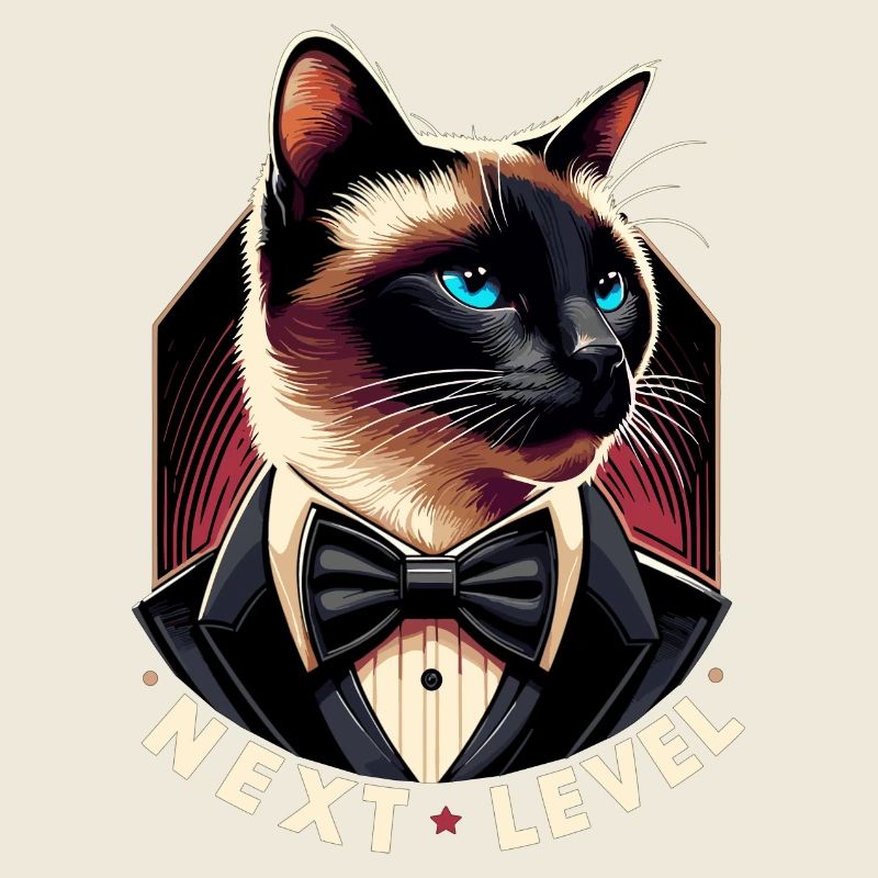 Siam Katze Siamkatze Next Level Anzug Geschenk