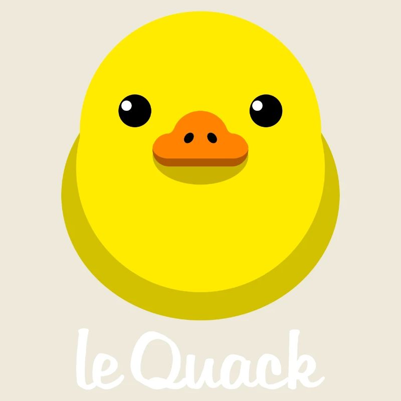 Chick Yellow le Quack for dark backgrounds