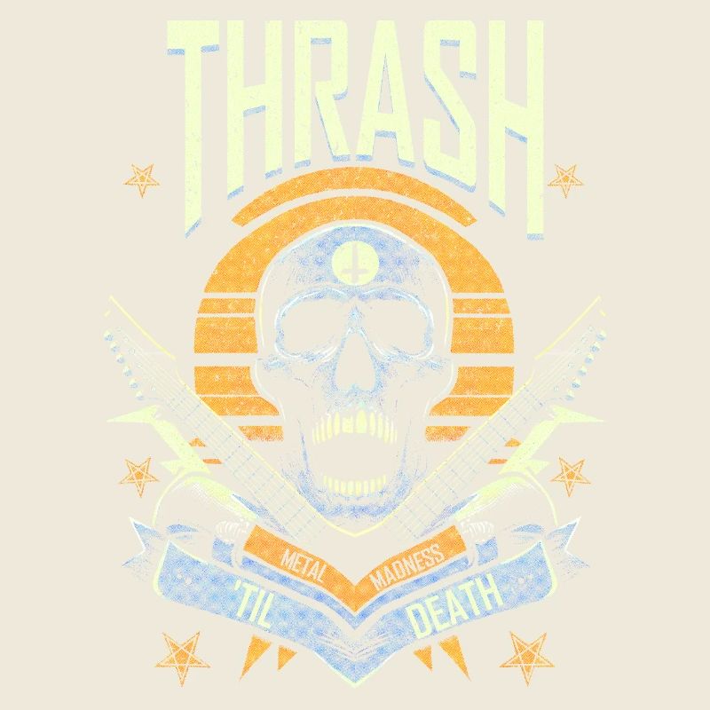 Thrash Til Death Retro Mummy Heavy Metal