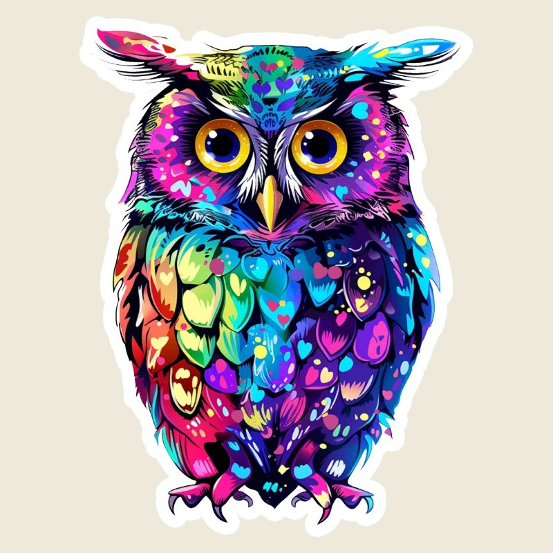 Niedliche Eule Kawaii Maskottchen