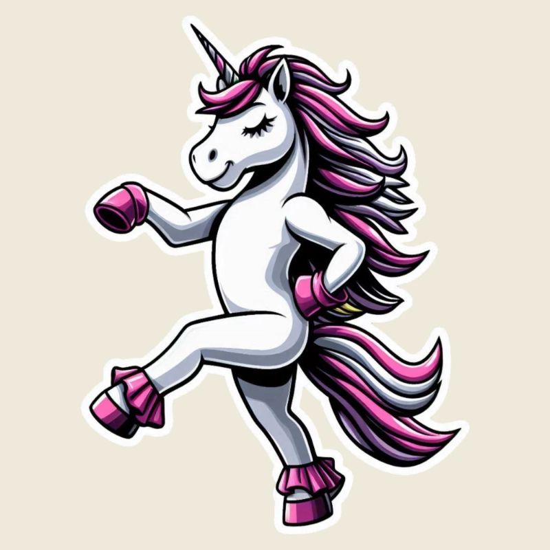 Licorne Danse Rose