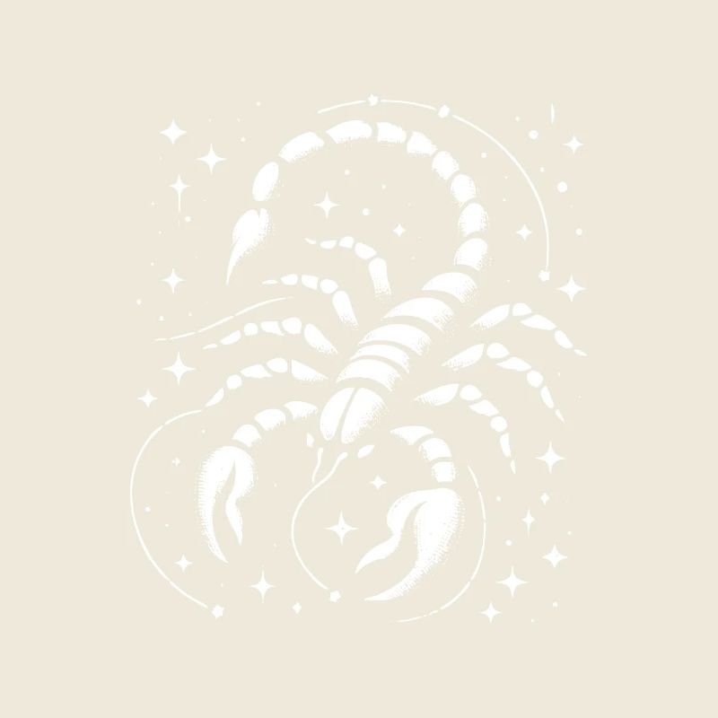 Zodiac sign Scorpio - design for real fighters