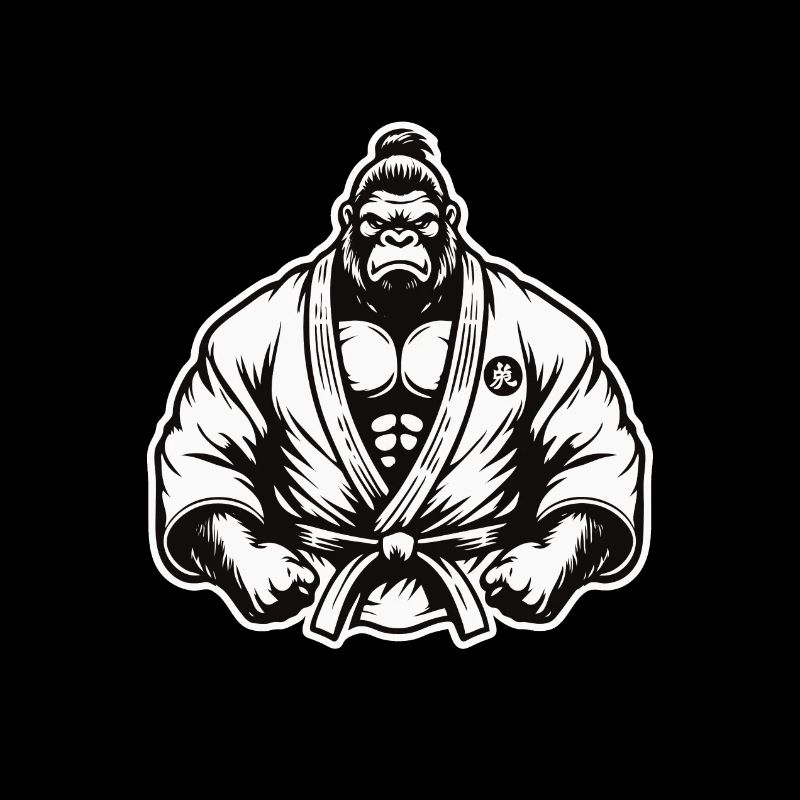 Gorille d’arts martiaux – Force et domination