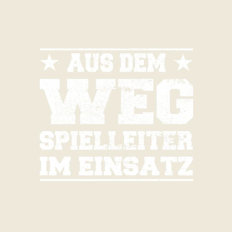 Aus dem Weg Spielleiter im Einsatz Design