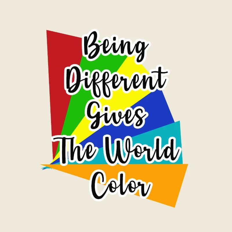 Être différent donne de la couleur au monde