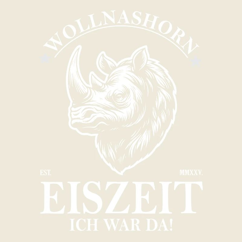 Wollnashorn Design: Eiszweit, ich war da!