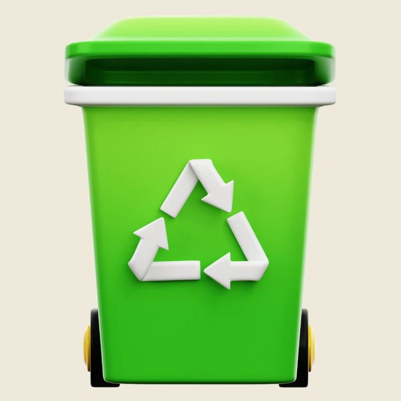 Recycling, Mülleimer, selektive Sortierung