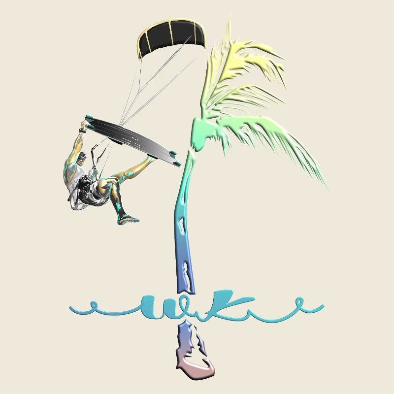 WK Palme Mann Kitesurfer