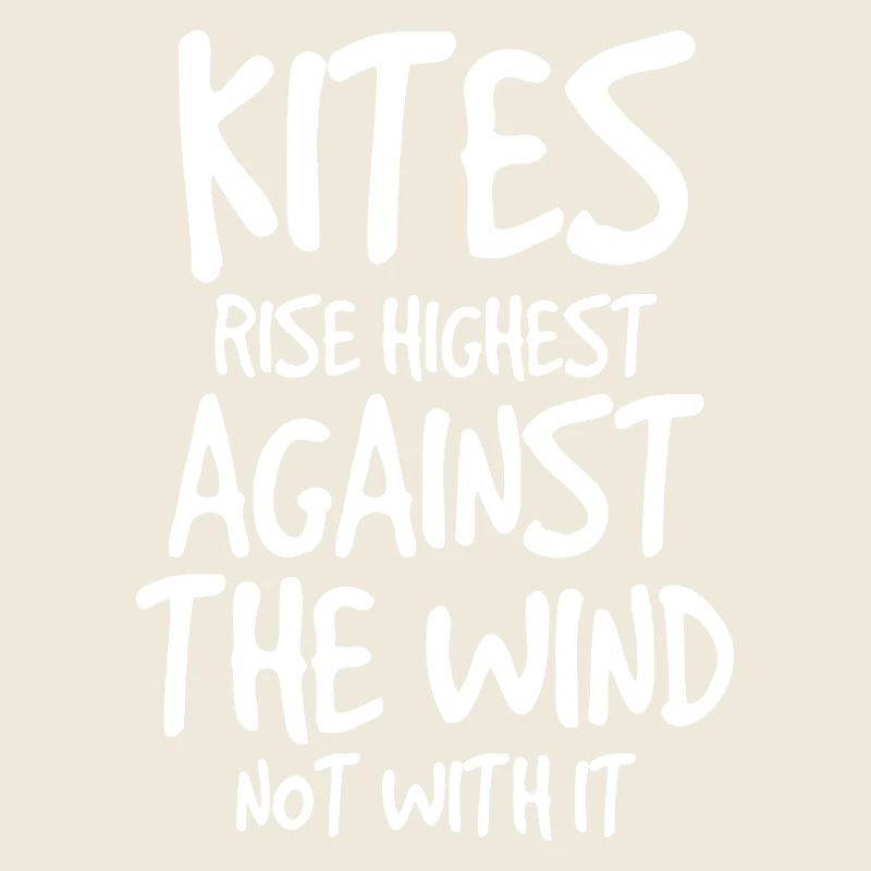 Kitesurfing Kites Against the Wind