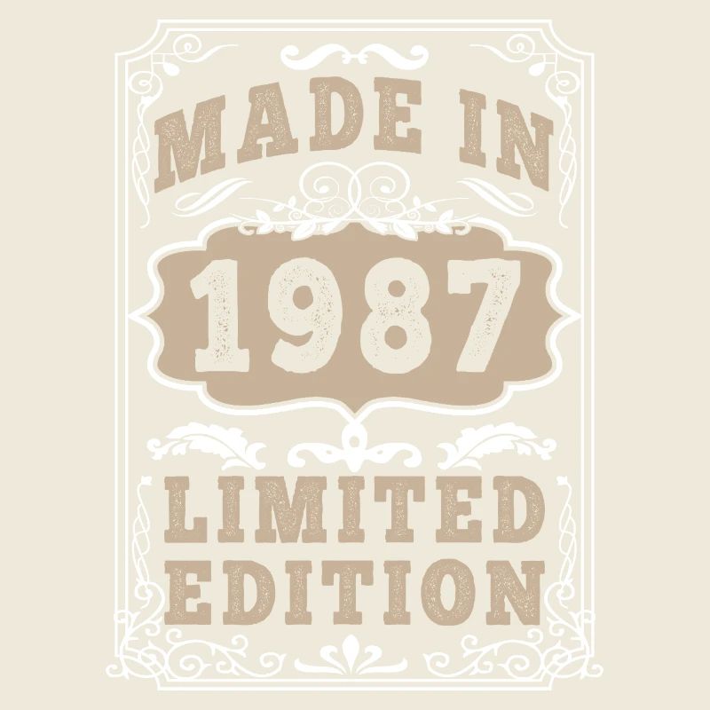 Original 1987 Vintage Vintage Retro Geburtstag