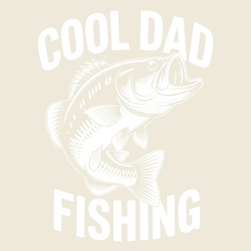 Conception de pêche cool pour papa