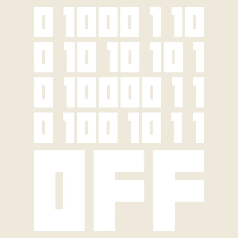 Binary Code F**k OFF – Nerd Humor & Geek Code