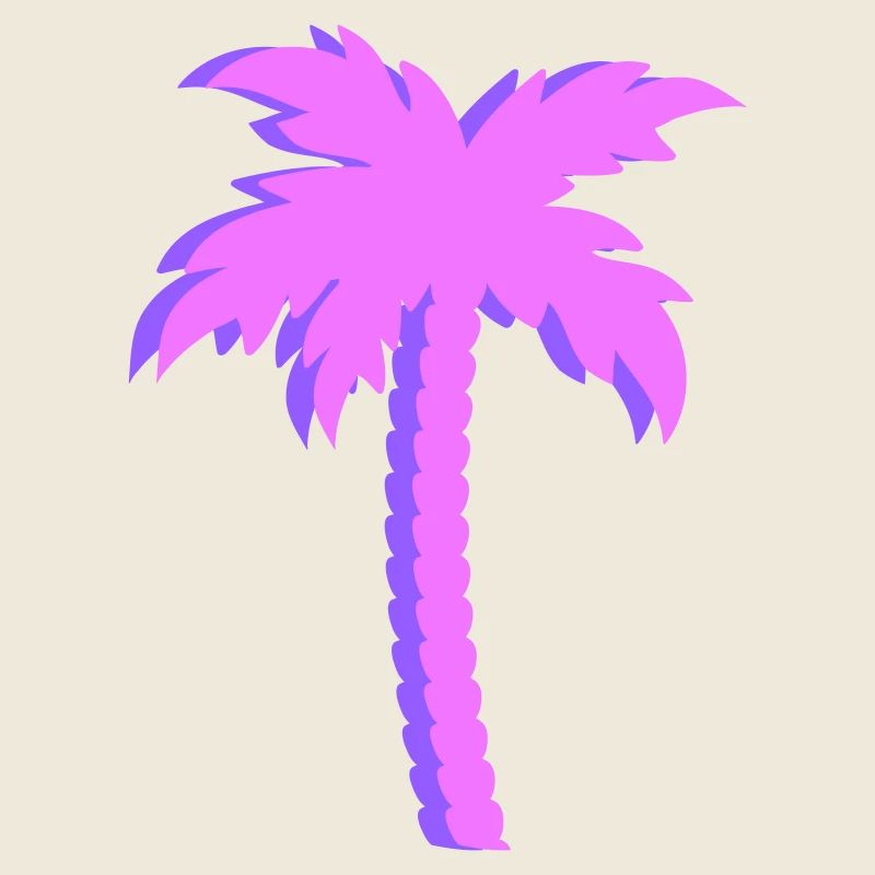 Lila Palmen Gradient