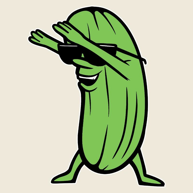 Dabbing Concombre Dabbing Dab Danse Hip-Hop Danse Pose