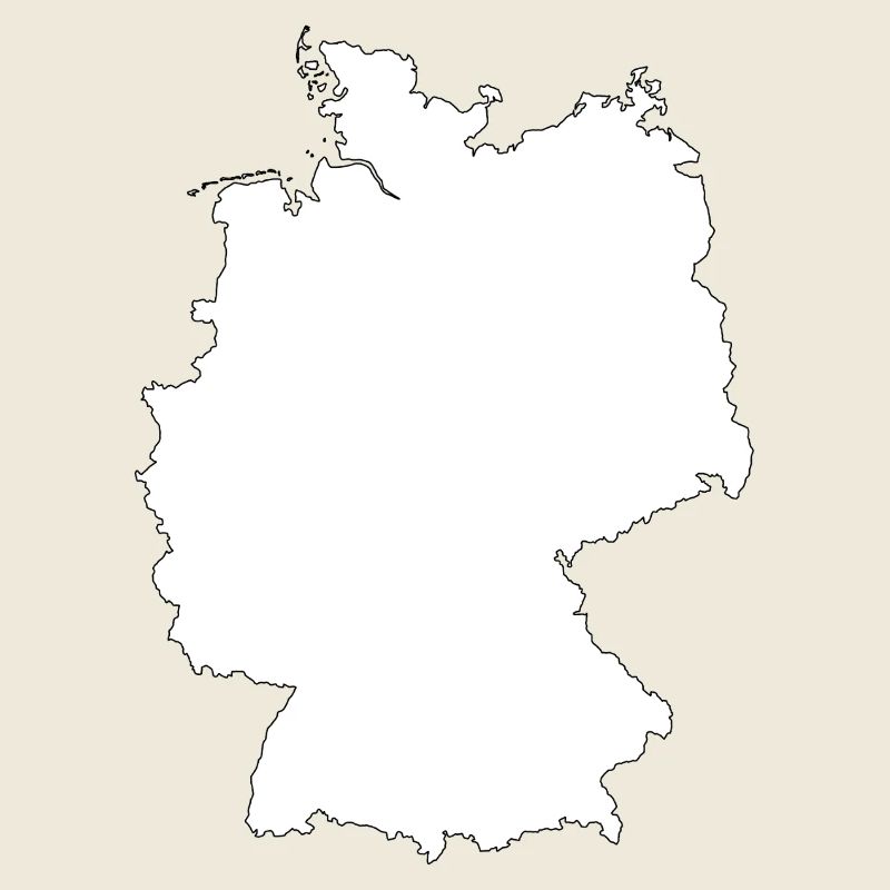 Deutschland Karten Silhouette