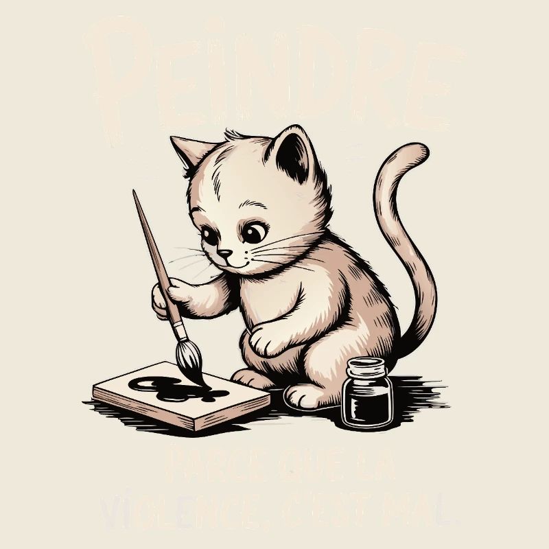 Peindre parce que la violence c'est mal