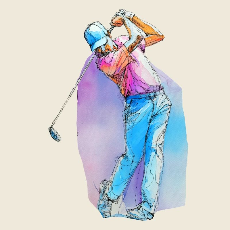 Sport golf player
