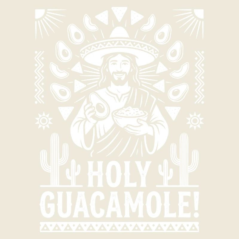 Holy Guacamole Funny Jesus Design