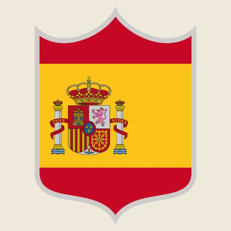 Spanien Flagge Wappen